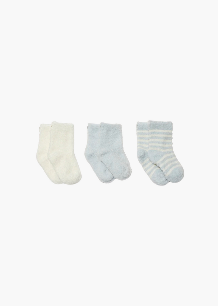 CozyChic® 3 Pair Infant Sock Set - Blue