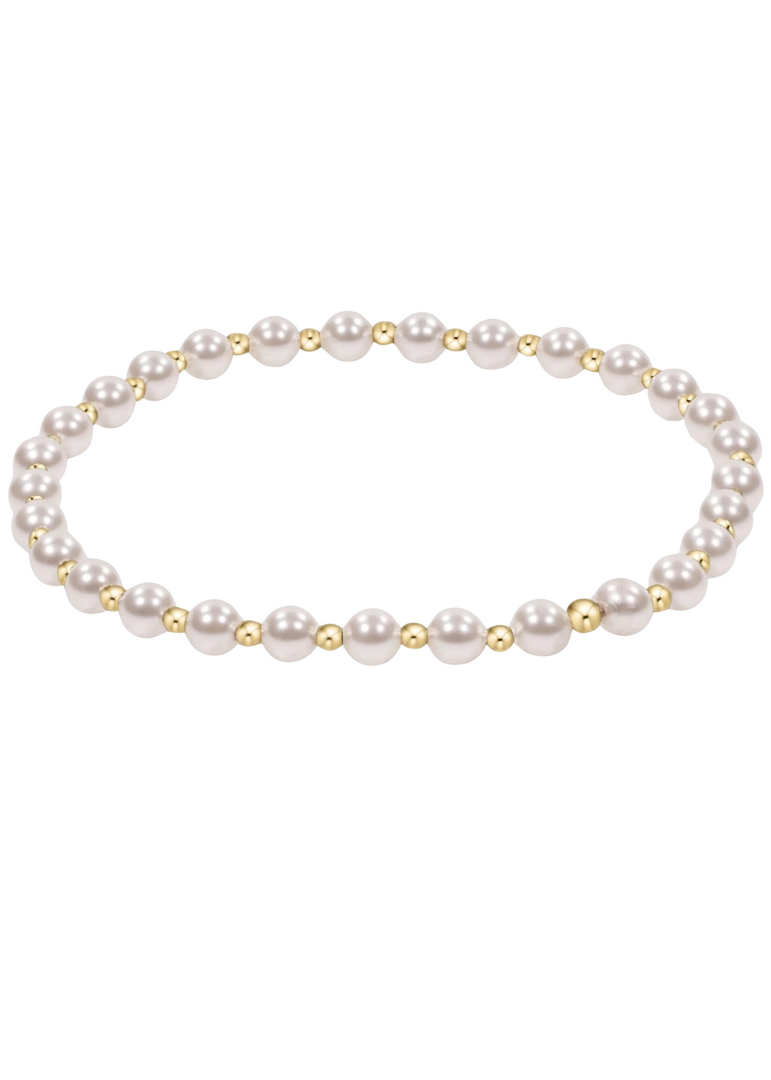 enewton Extends - Classic Grateful Pattern 4mm Bead Bracelet - Pearl