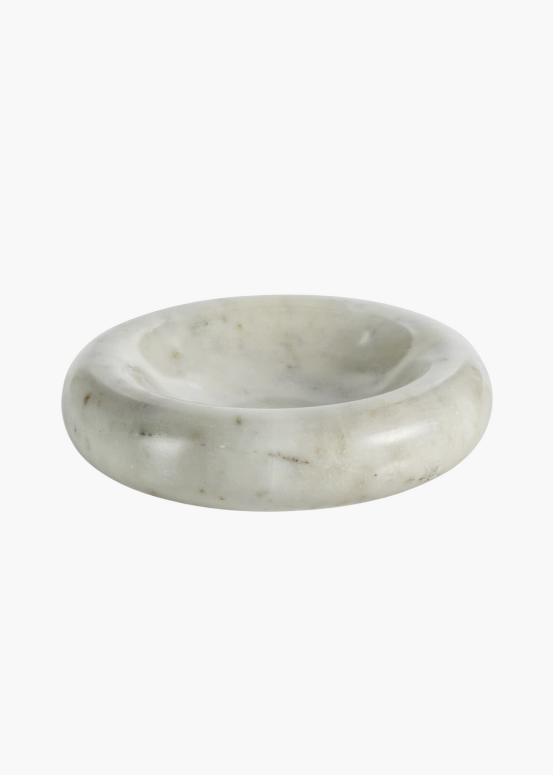 Curved Round Marble Bowl