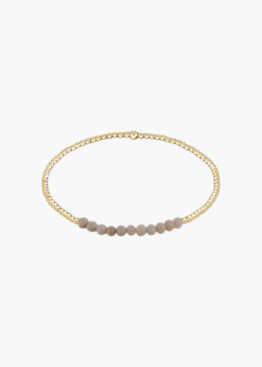Gold Bliss 2mm Bead Bracelet - Riverstone