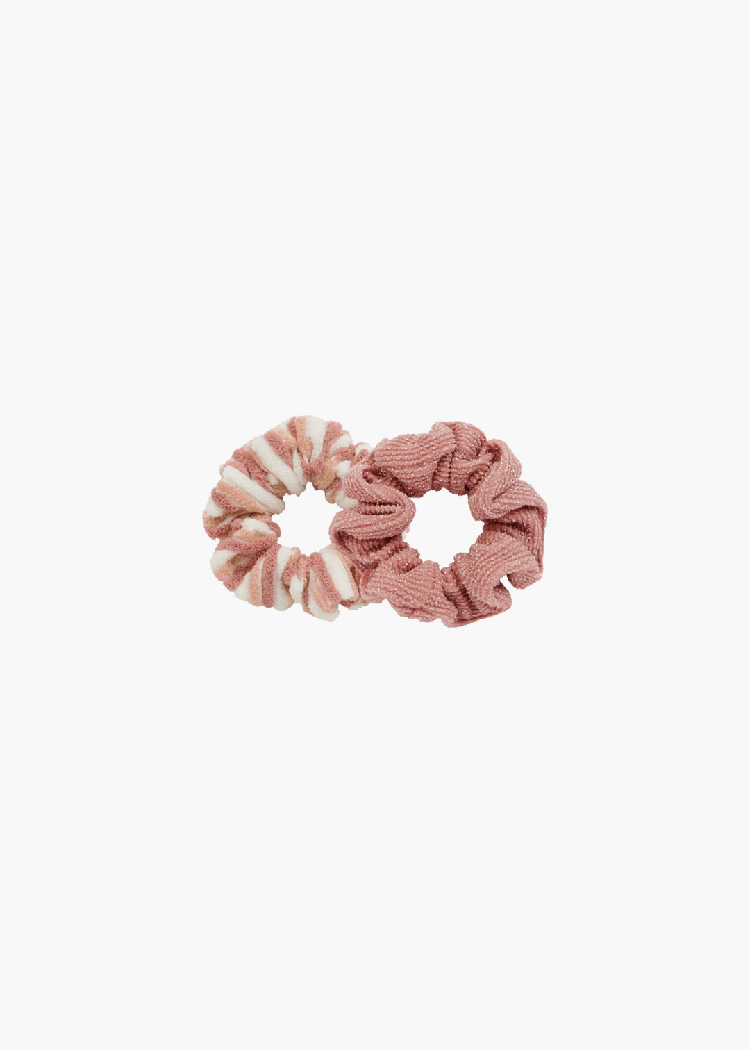 Scrunchie Set || Lipstick, Pink Stripe - FINAL SALE