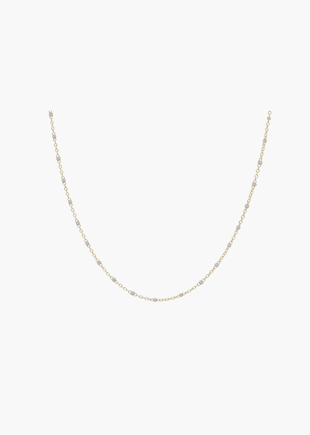 15" Choker Simplicity Chain Gold - 2mm Pearl