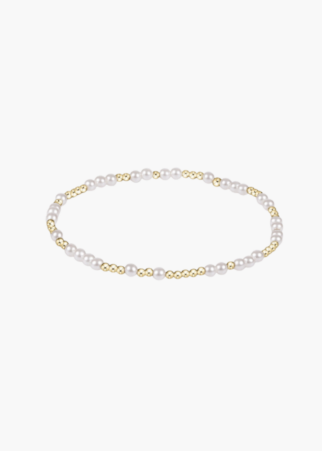 Hope Unwritten 3mm Bead Bracelet - Pearl