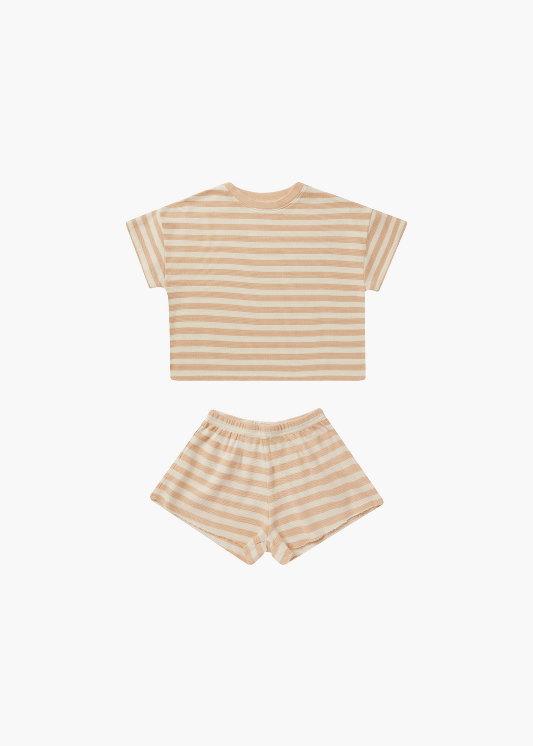 Summer Waffle Set || Apricot Stripe - FINAL SALE