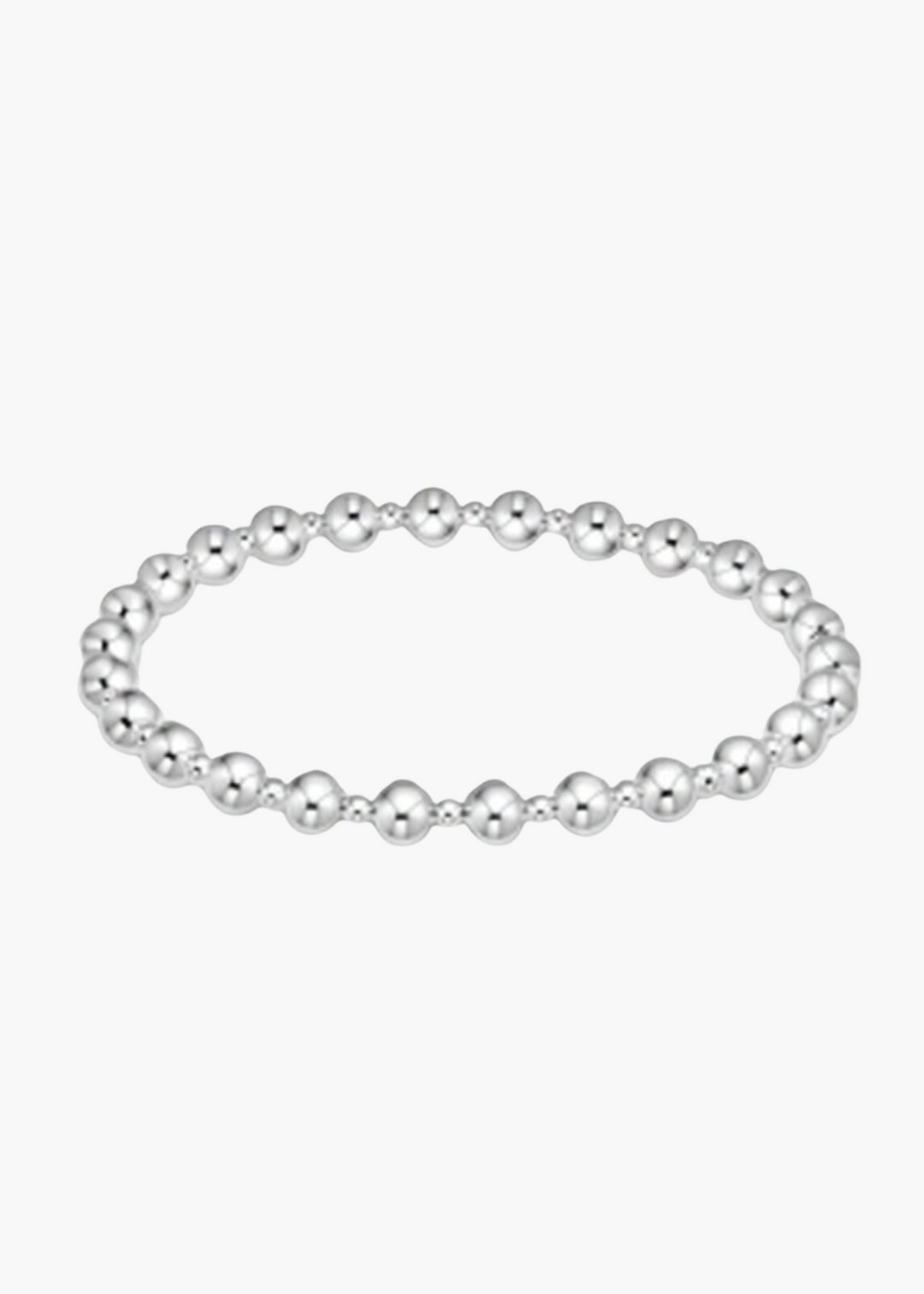 Classic Grateful Pattern 5mm Bead Bracelet - Sterling