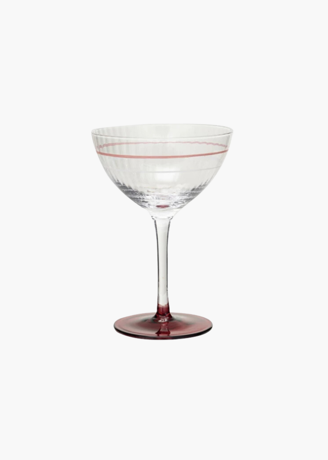 Vintage Fluted Coupe, Set of 2