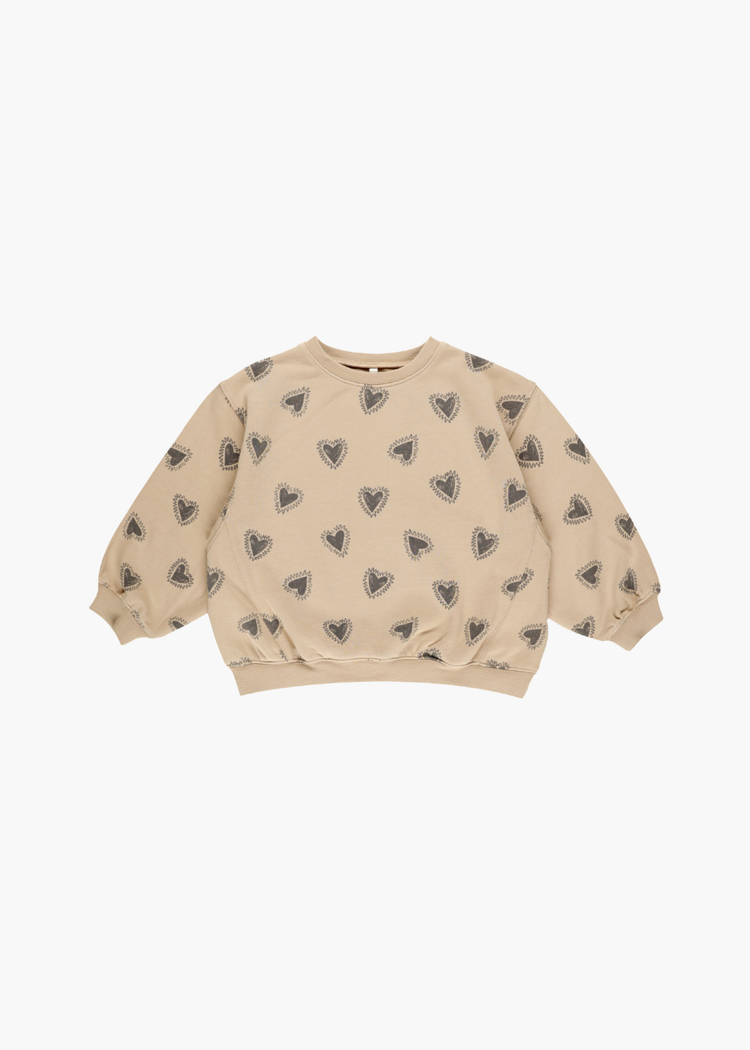 Oversized Sweatshirt || Hearts-FINAL SALE