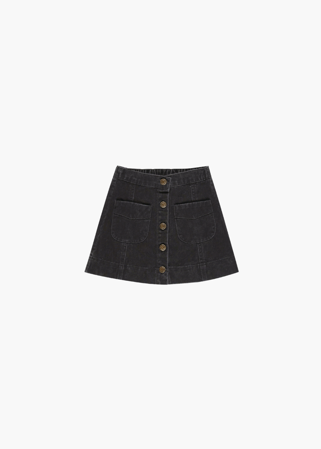Denver Mini Skirt || Washed Black-FINAL SALE