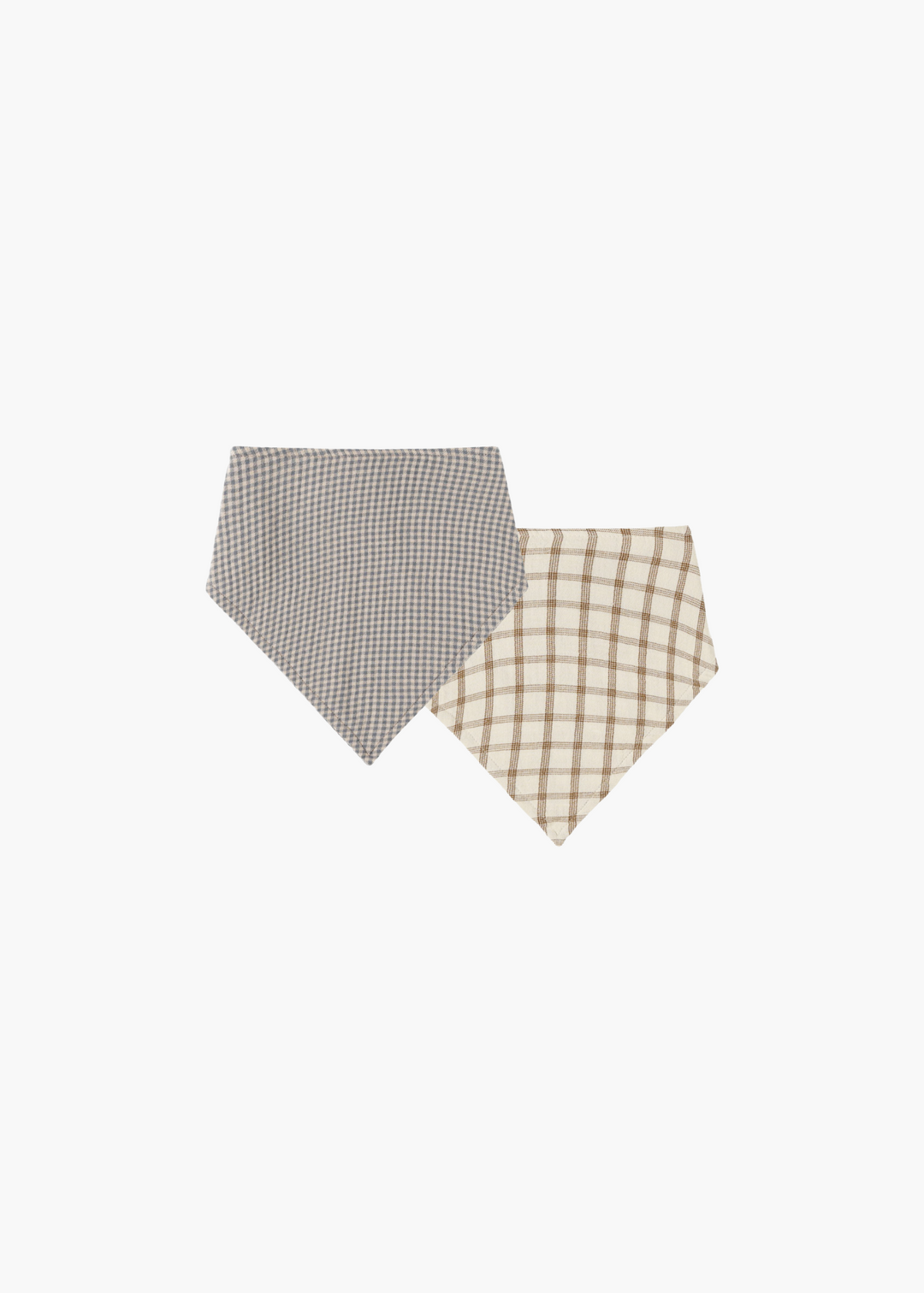 Bandana Scarf, 2 Pack || Indigo Gingham, Cinnamon Plaid- FINAL SALE