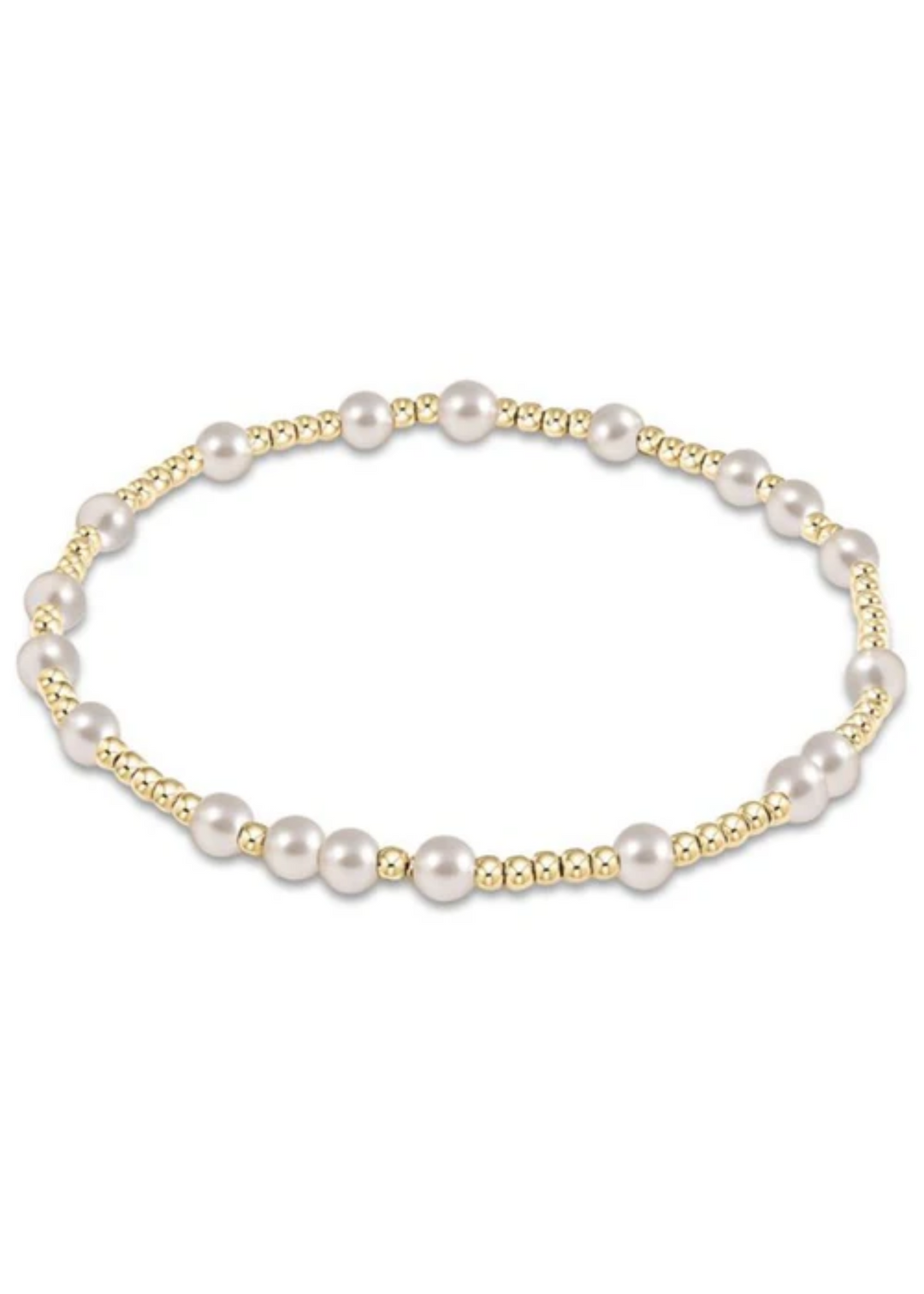 Hope Unwritten 4mm Bead Bracelet - Pearl