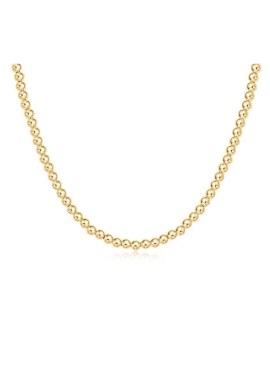 15" Choker Classic Gold 4mm Bead