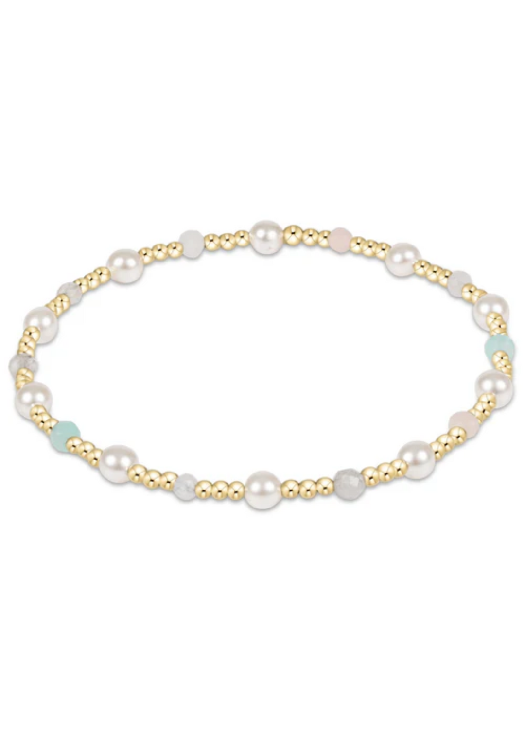 Pearl Sincerity Pattern 4mm Bead Bracelet - Hot Mess