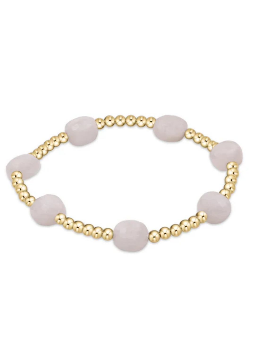 Admire Gold 3mm Bead Bracelet - Moonstone
