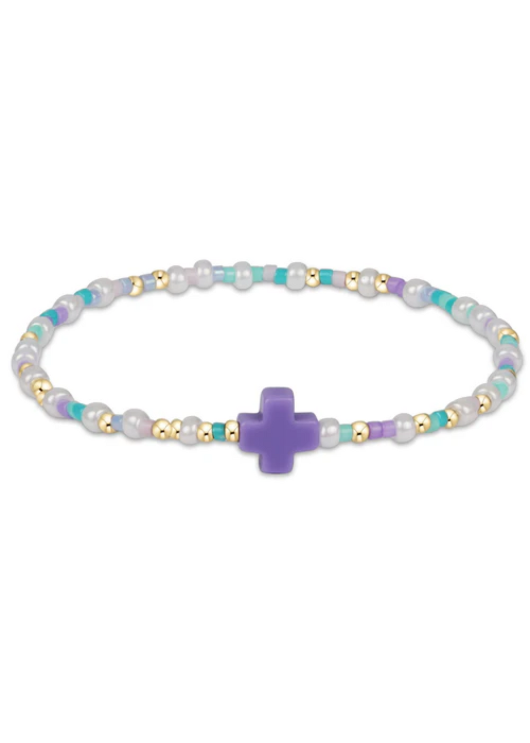 egirl Hope Unwritten Signature Cross Bracelet - How Do You Lilac Me Now?
