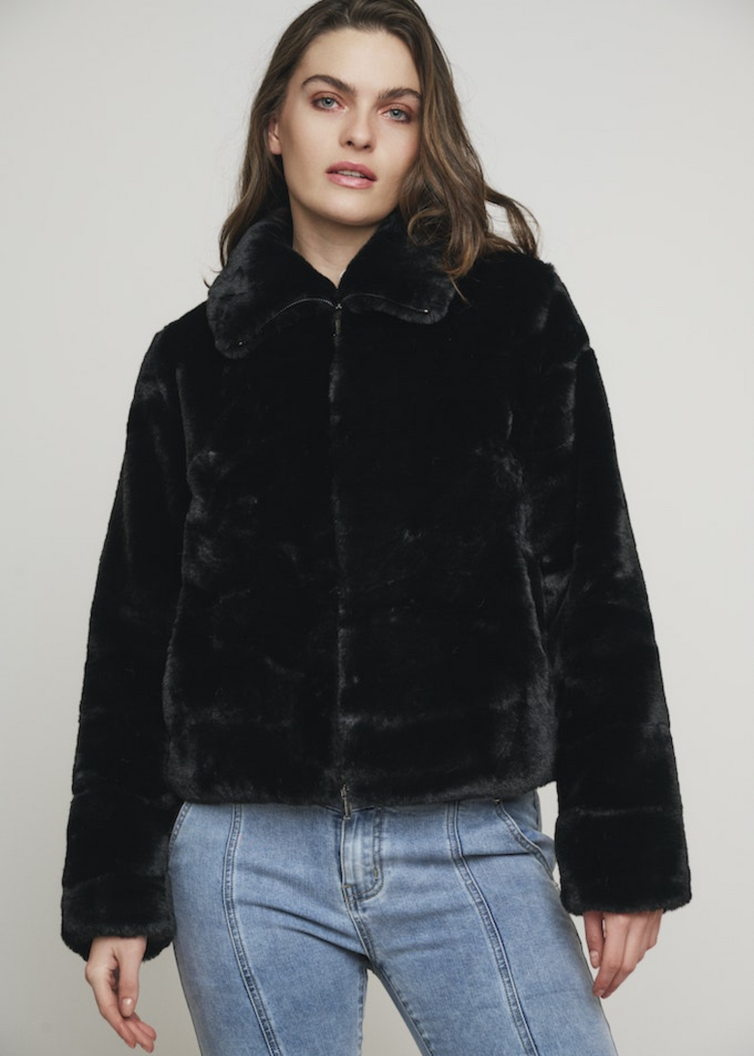 Sallie Faux Fur Bomber - FINAL SALE