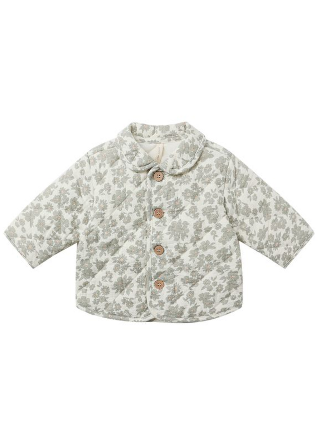 Quilted Jacket || Green Floral