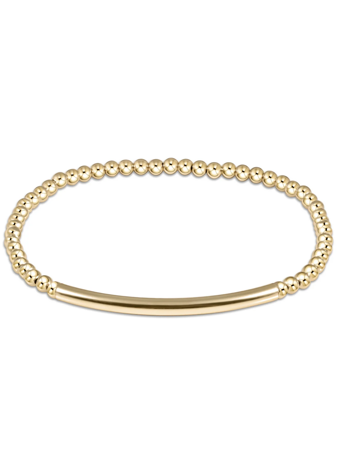 Classic Gold 3mm Bead Bracelet - Bliss Bar Smooth