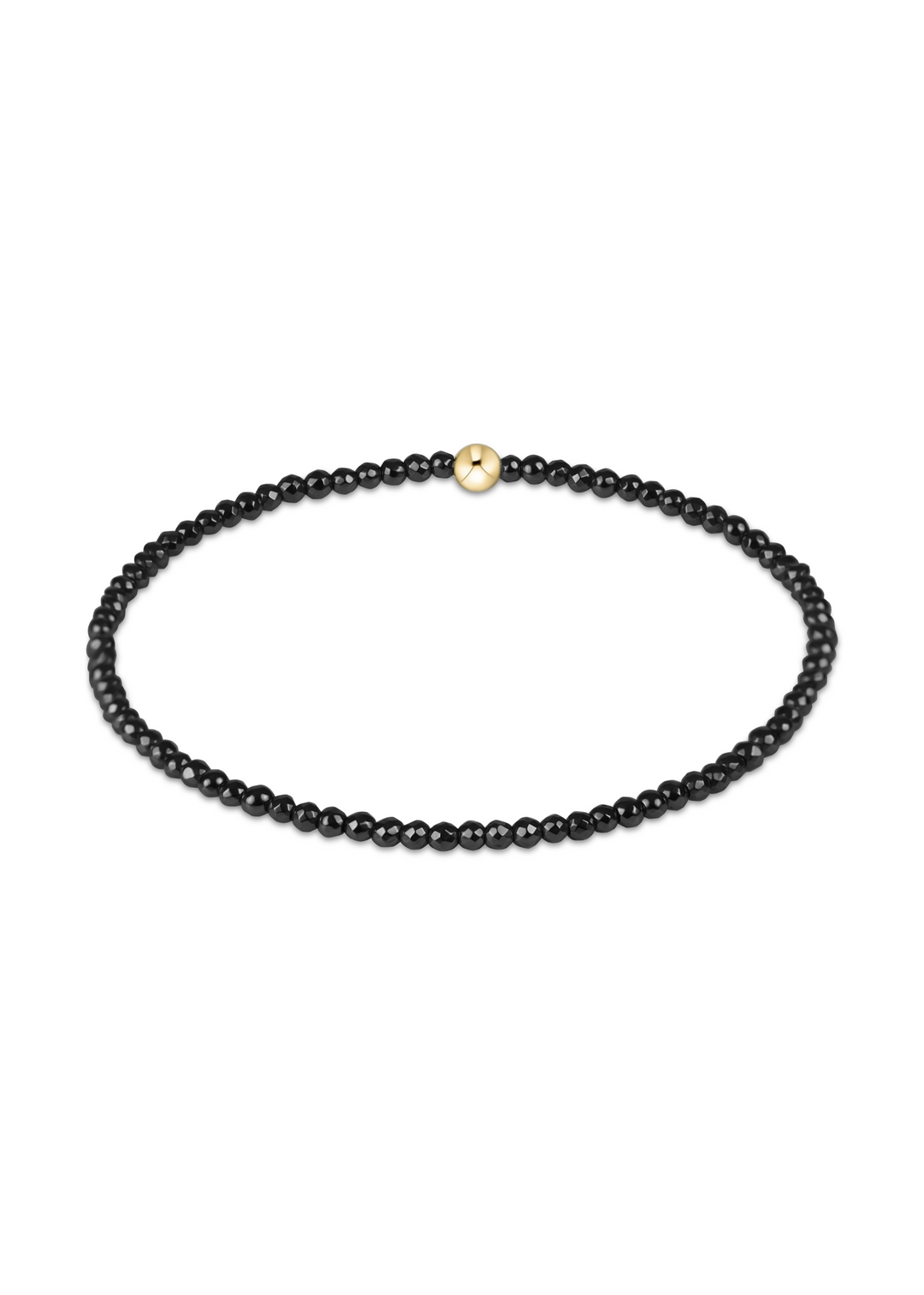 Faceted Hematite 2mm Bead Bracelet