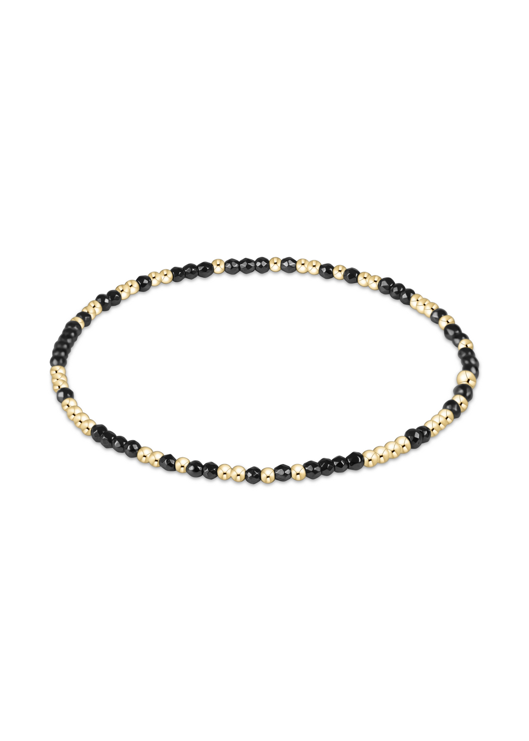 Hope Unwritten Faceted Hematite 2mm Bead Bracelet