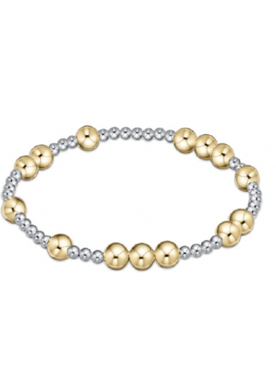 Extends - Hope Unwritten 6mm Bead Bracelet - Mixed Metal