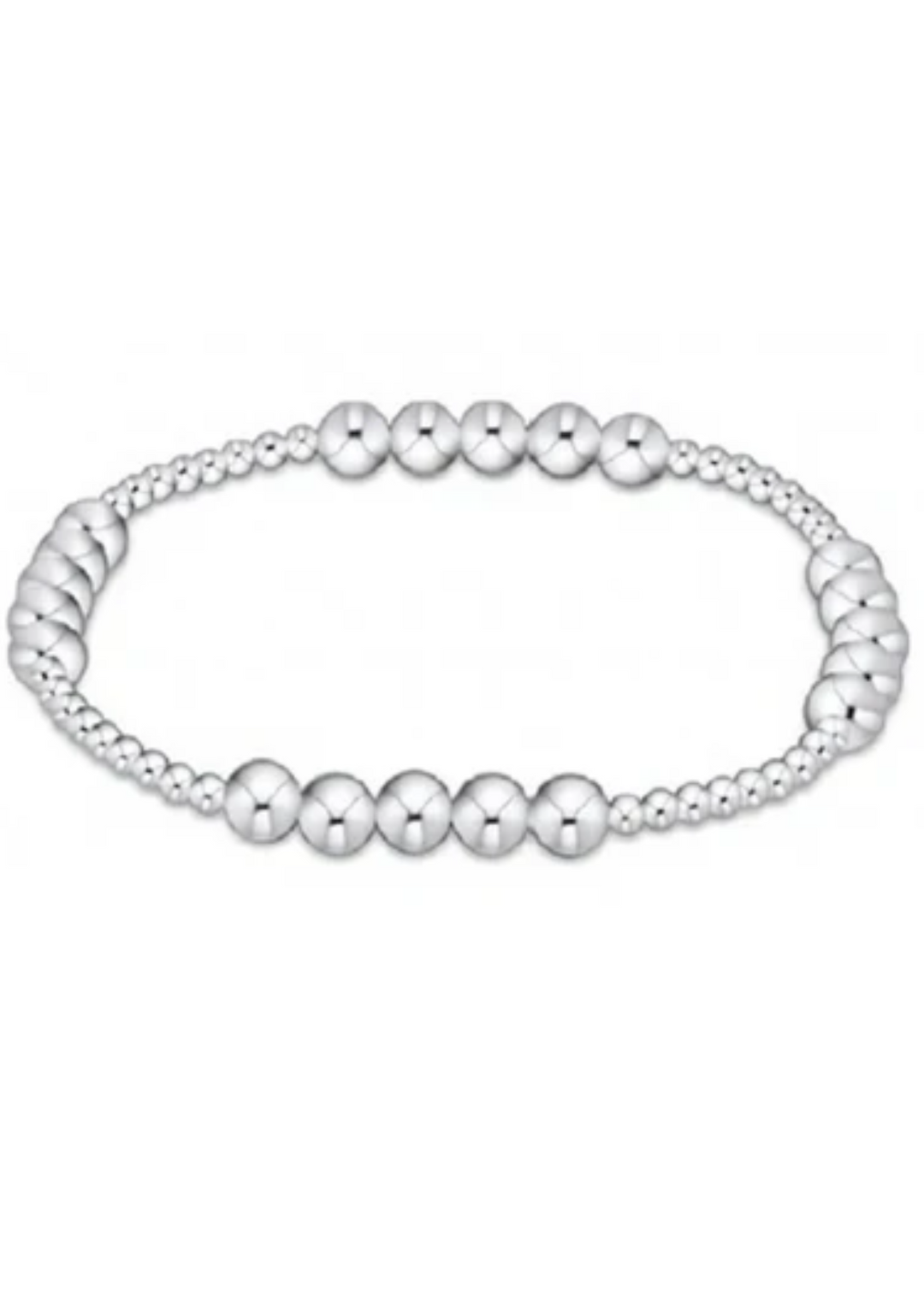 Classic Blissful Pattern 2.5mm Bead Bracelet - 5mm Sterling