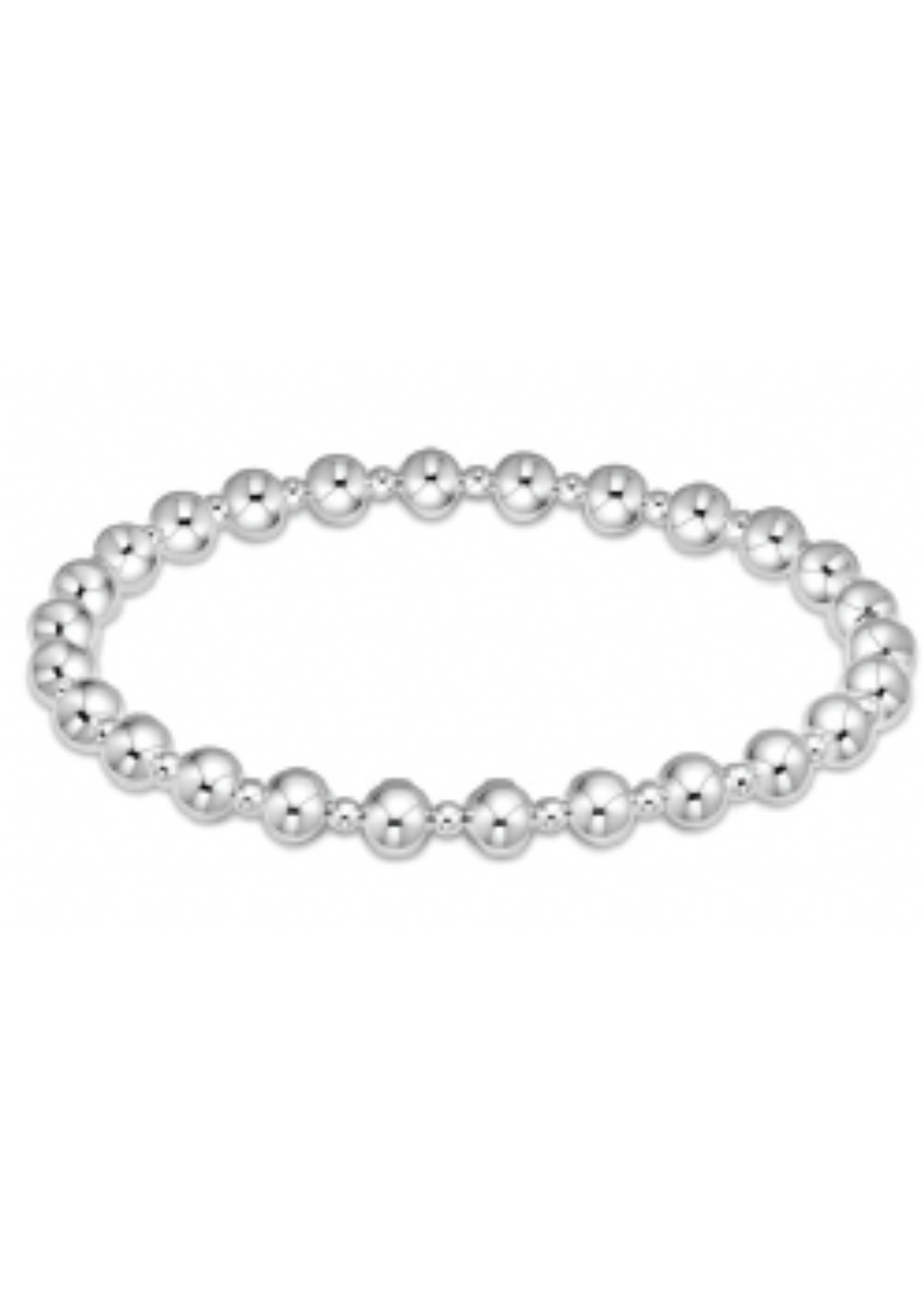 Classic Grateful Pattern 5mm Bead Bracelet - Sterling