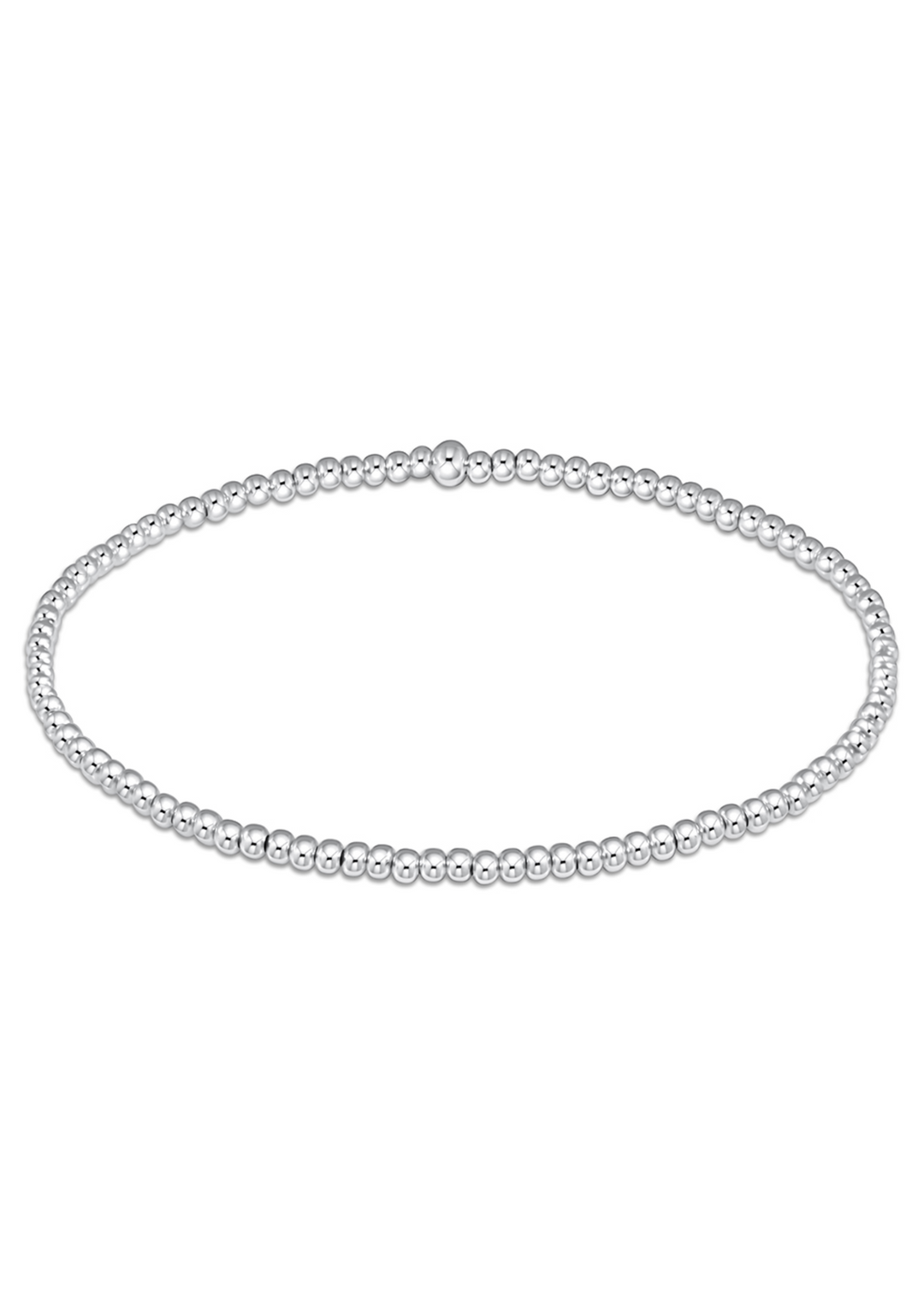 Classic Sterling 2mm Bead Bracelet