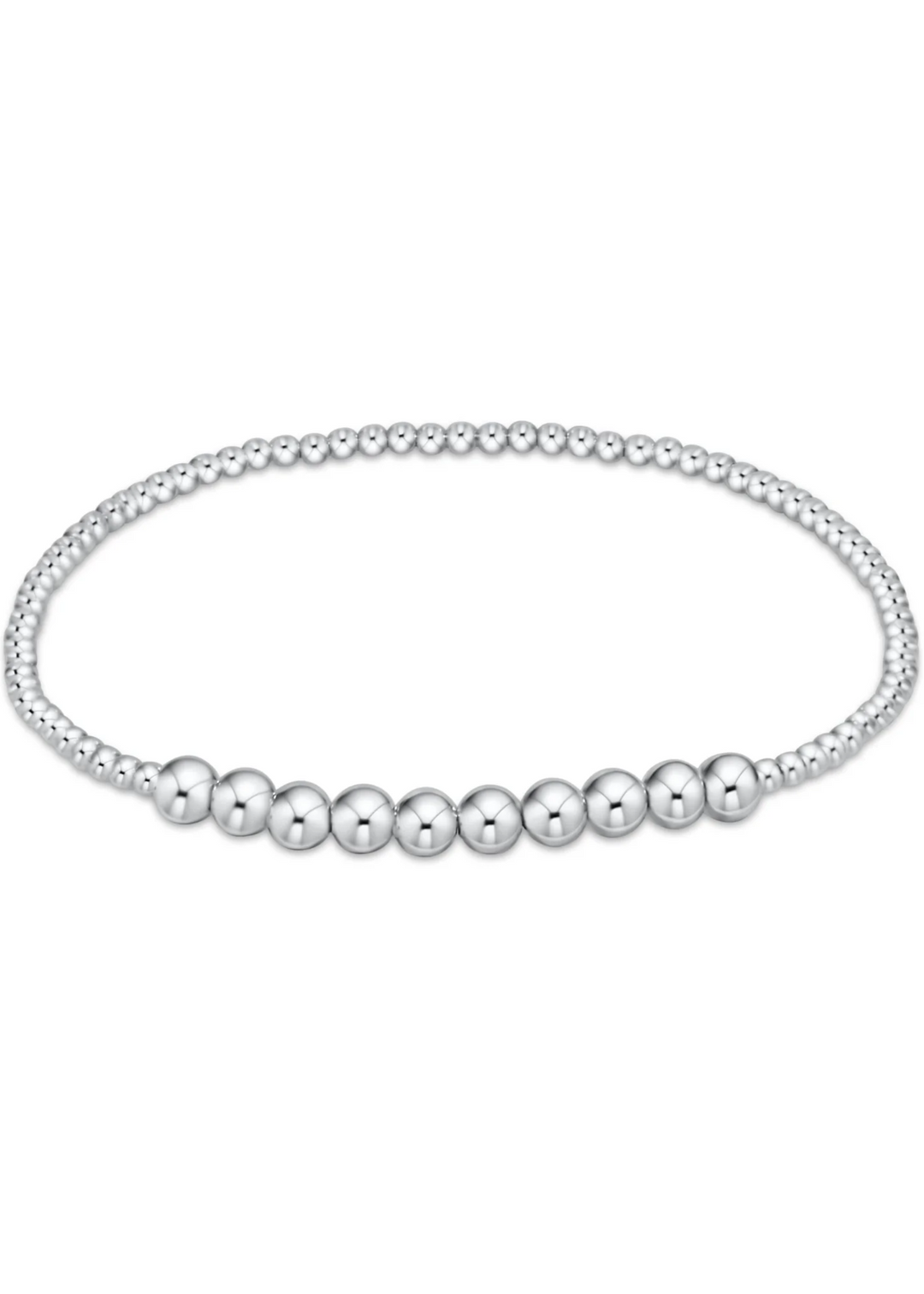 Classic Sterling Beaded Bliss 2mm Bead Bracelet - 4mm Sterling