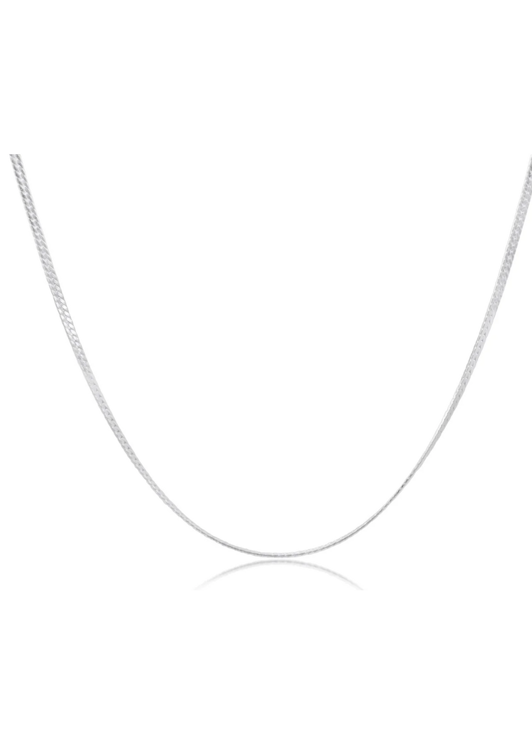 15" Choker Herringbone Chain - Sterling