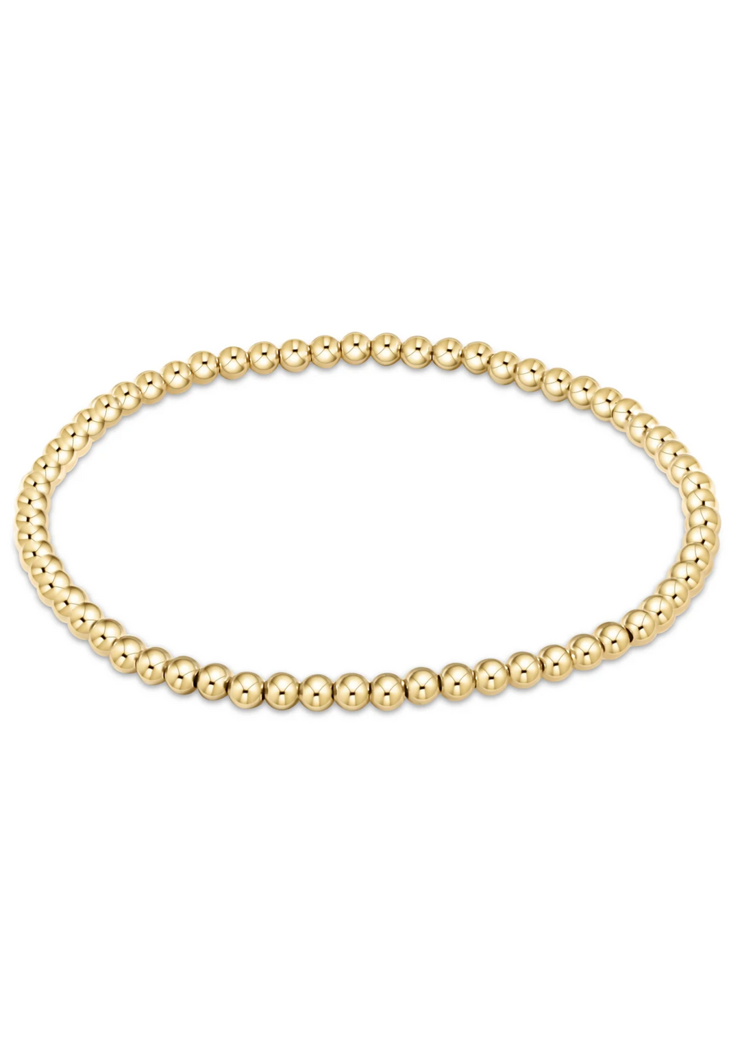 Classic Gold 3mm Bead Bracelet