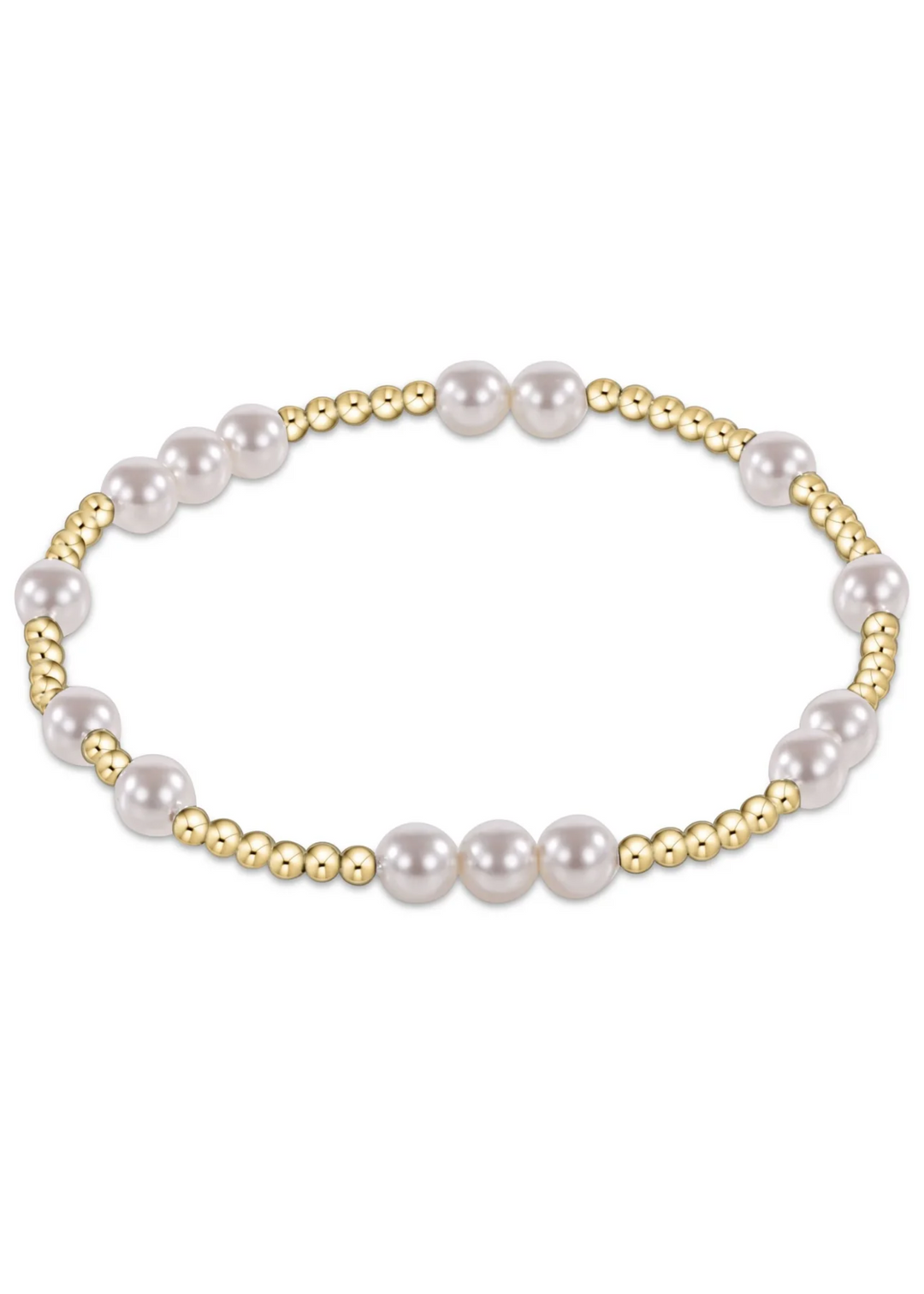 Hope Unwritten 5mm Bead Bracelet - Pearl