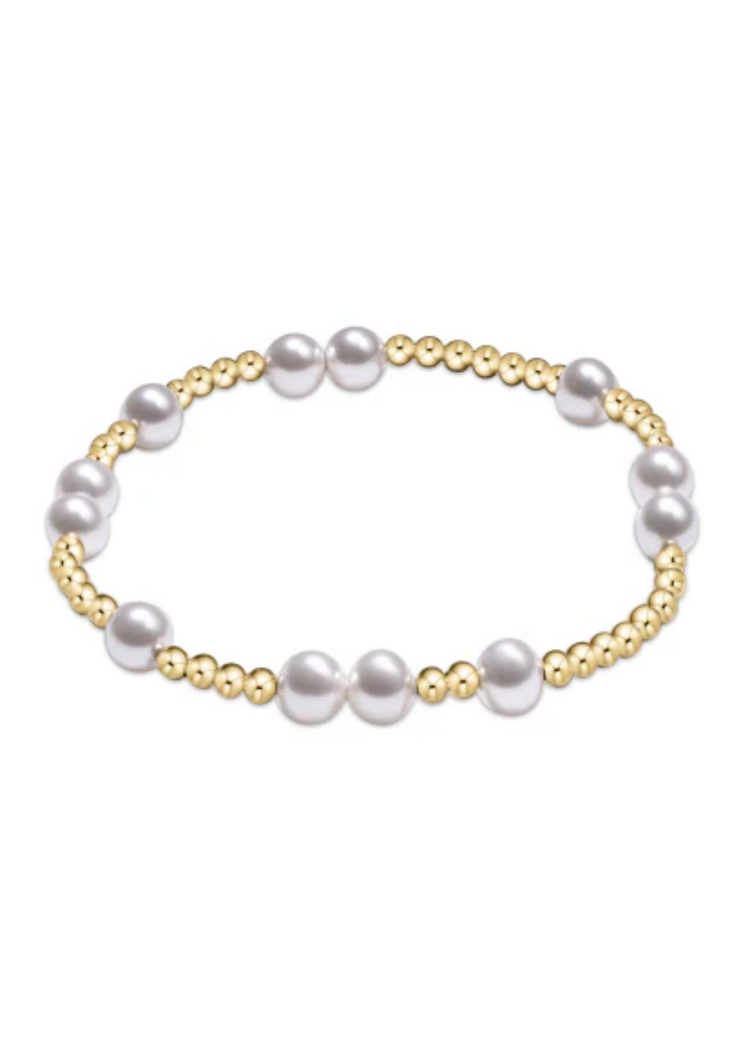 Hope Unwritten 6mm Bead Bracelet - Pearl