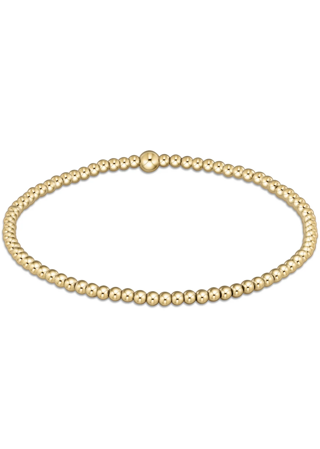 Classic Gold 2.5mm Bead Bracelet
