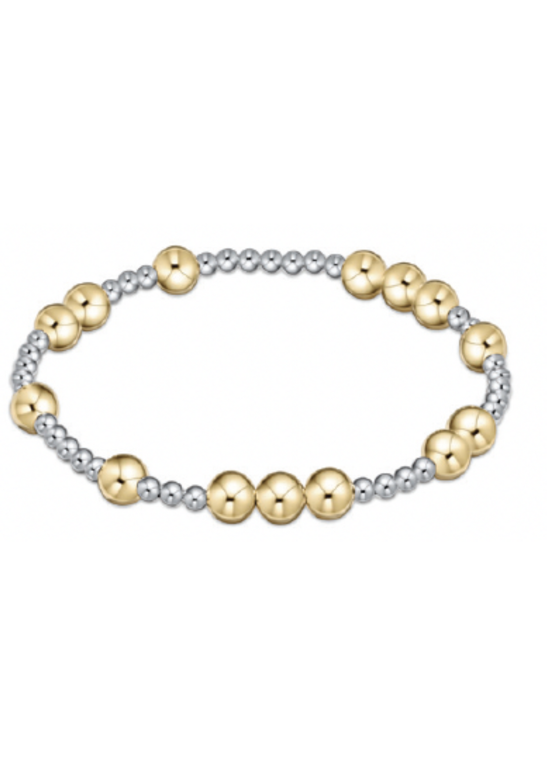 Hope Unwritten 6mm Bead Bracelet - Mixed Metal