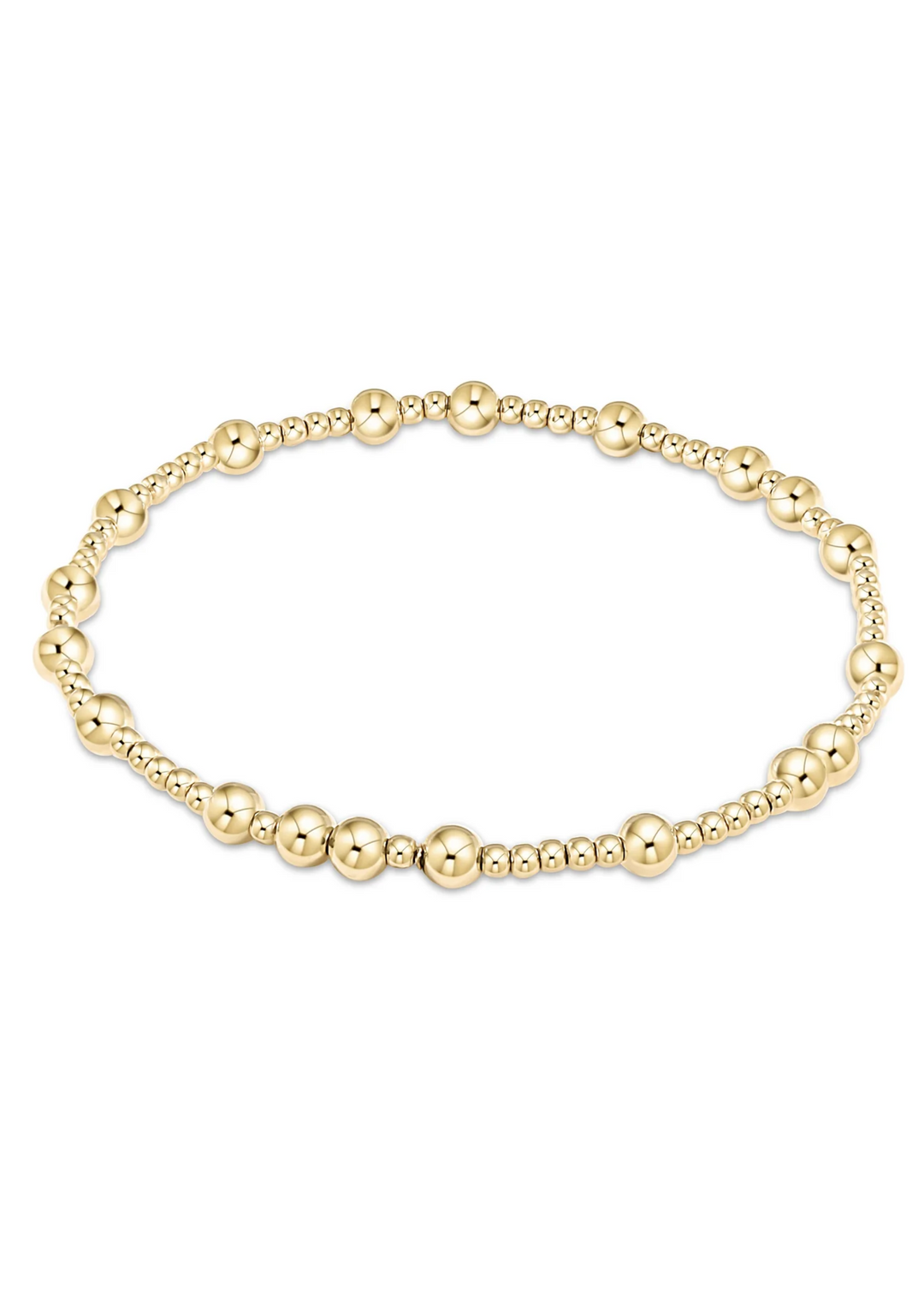 Hope Unwritten 4mm Bead Bracelet - Gold