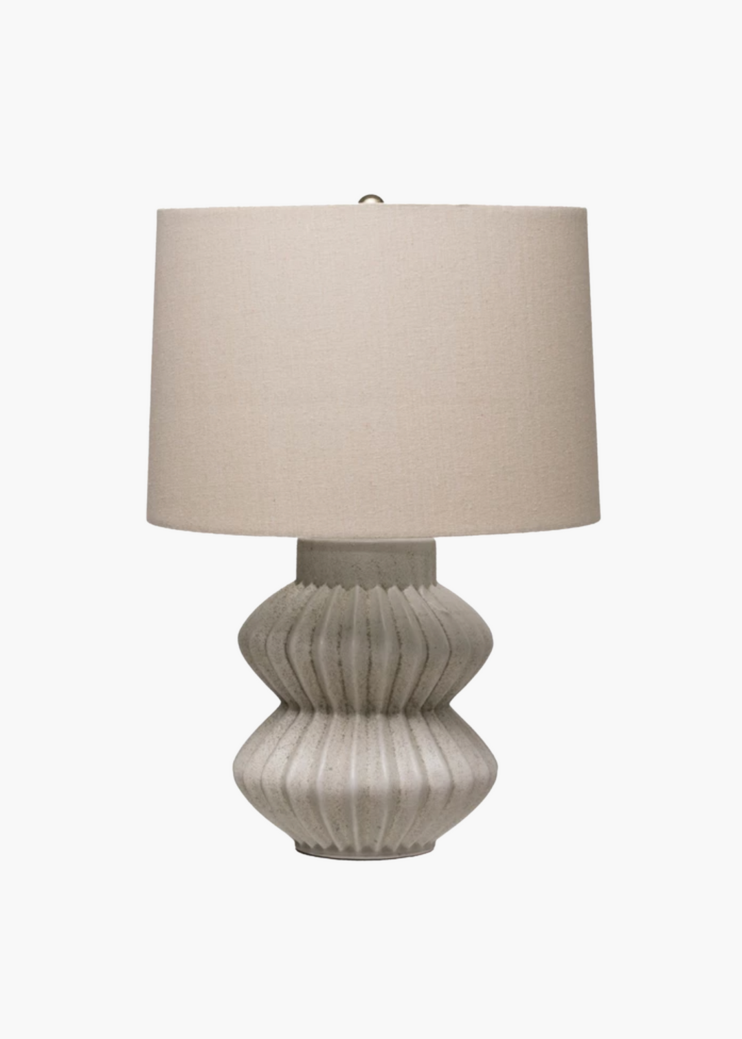 Fluted White Lamp