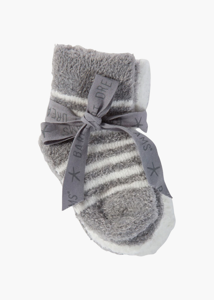CozyChic® 3 Pair Infant Sock Set - Pewter