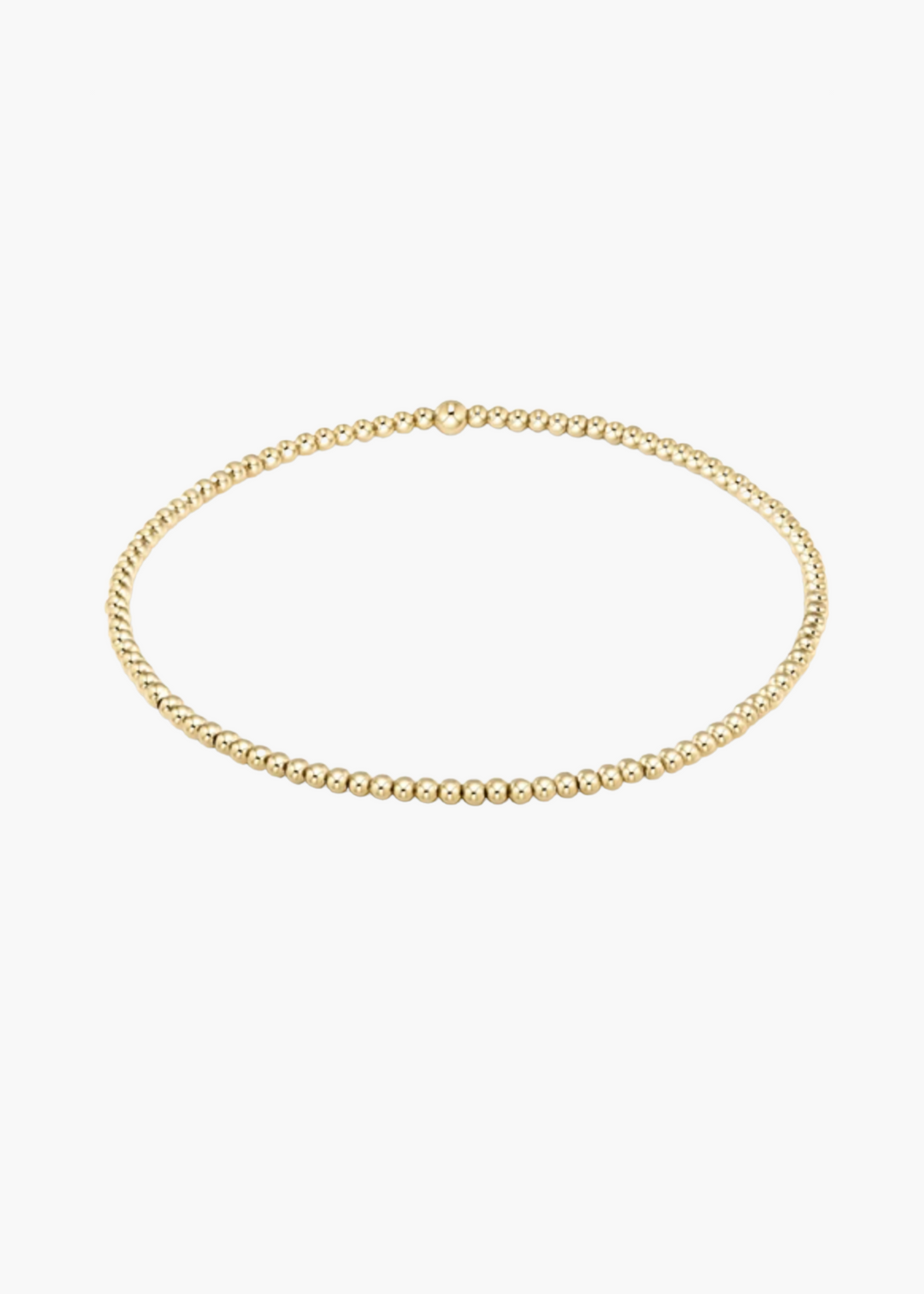 Classic Gold 2mm Bead Bracelet