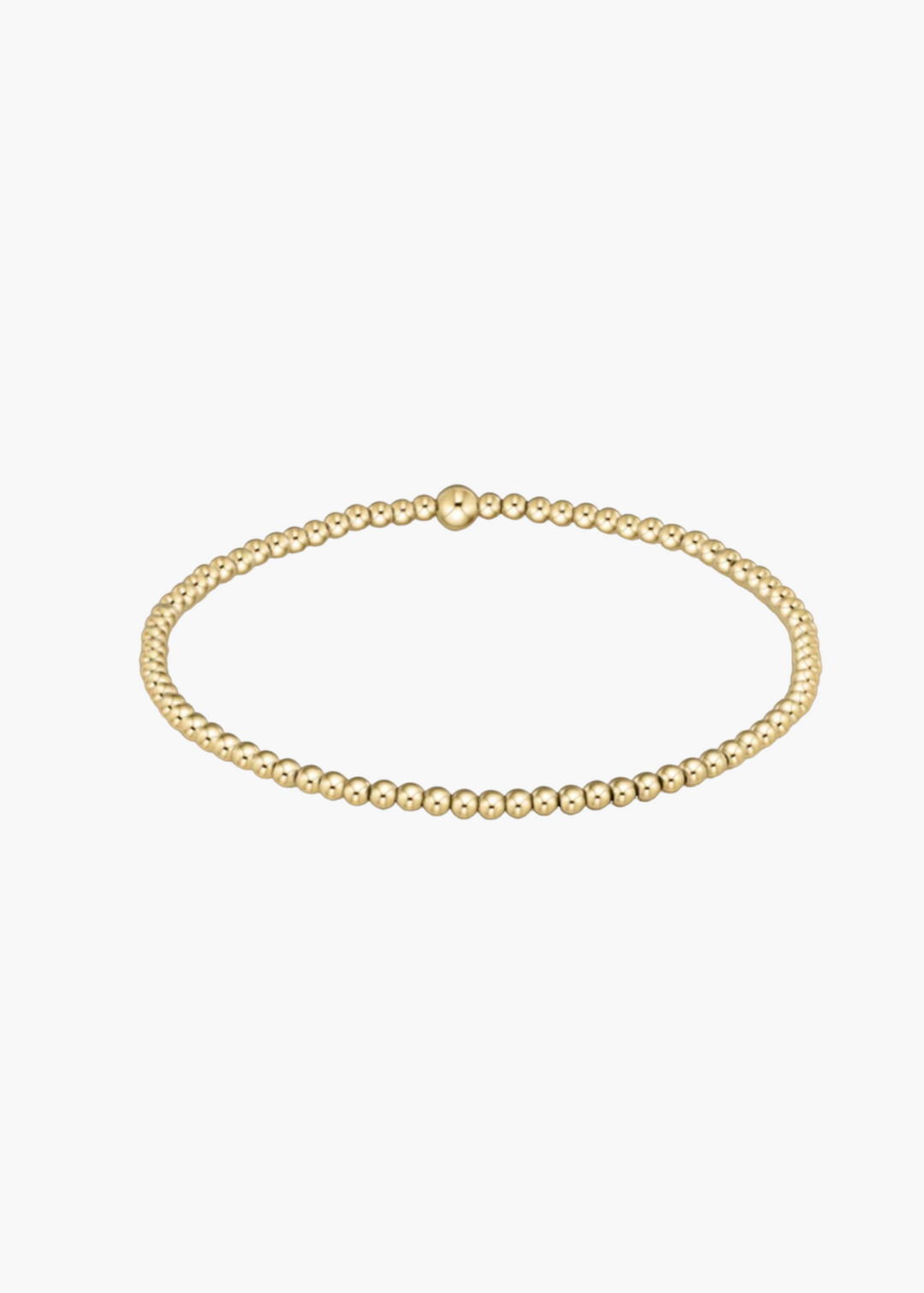 Classic Gold 2.5mm Bead Bracelet