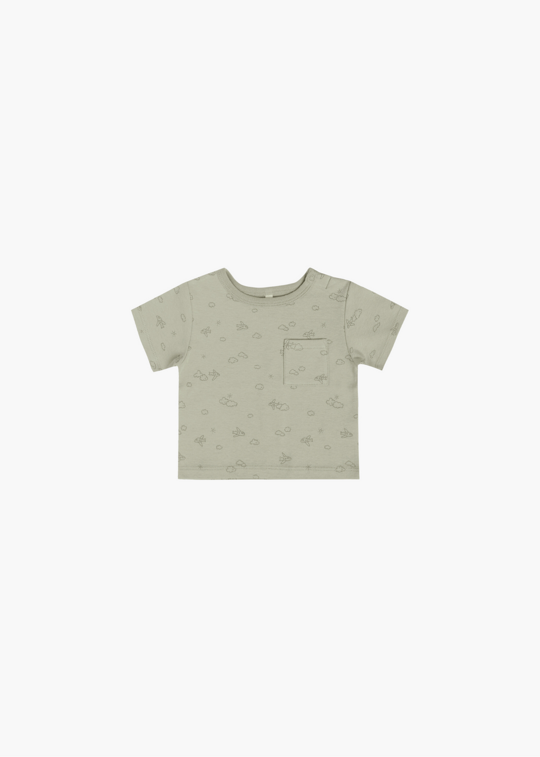 boxy pocket tee | airplanes - FINAL SALE