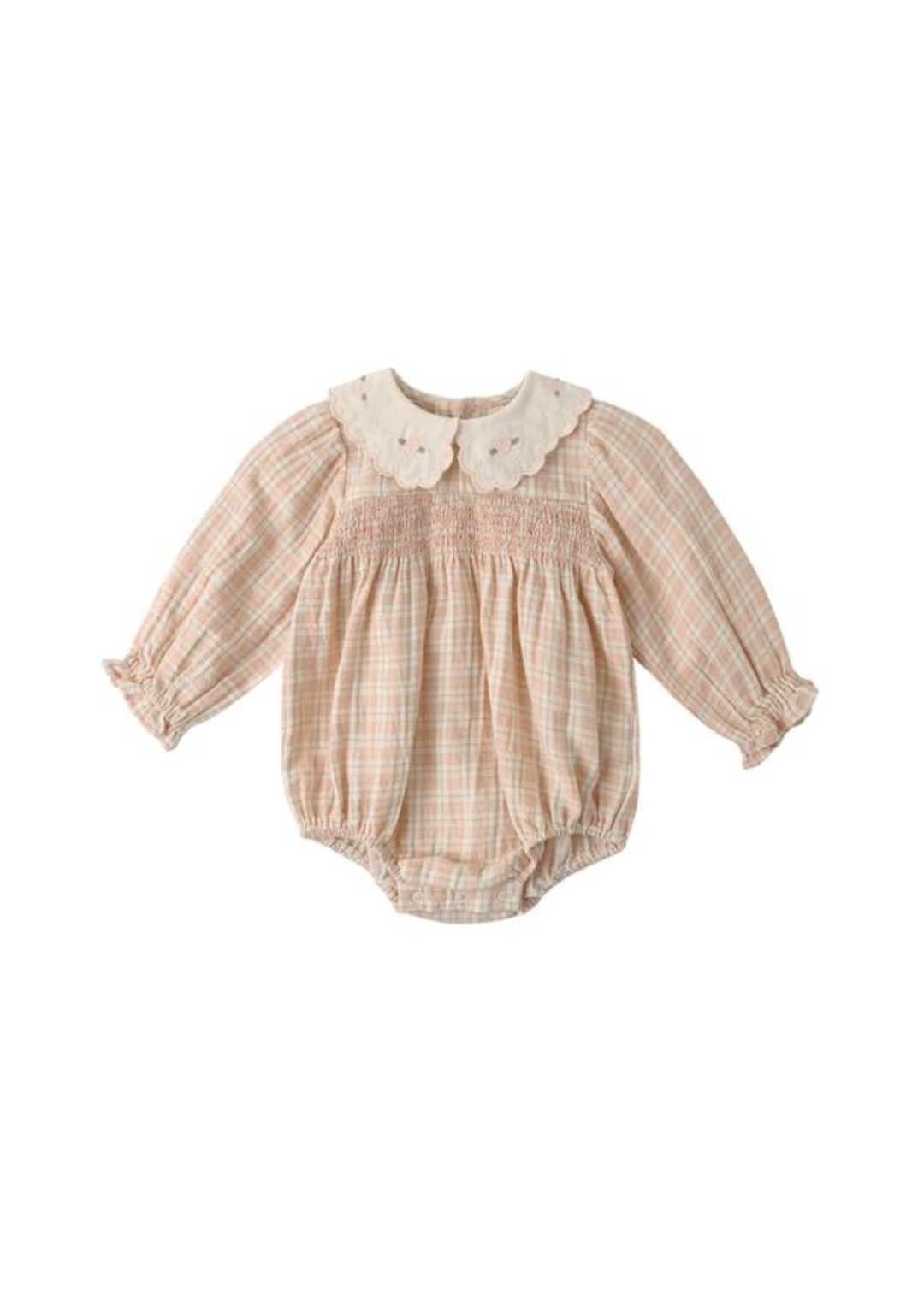 Callie Romper || Pink Plaid - Macy Carlisle