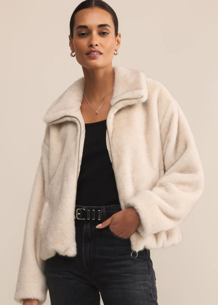 Amethyst Faux Fur Jacket