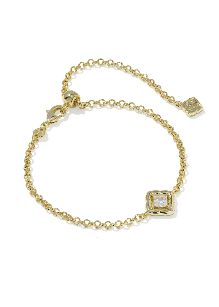 Mallory Crystal Delicate Chain Bracelet