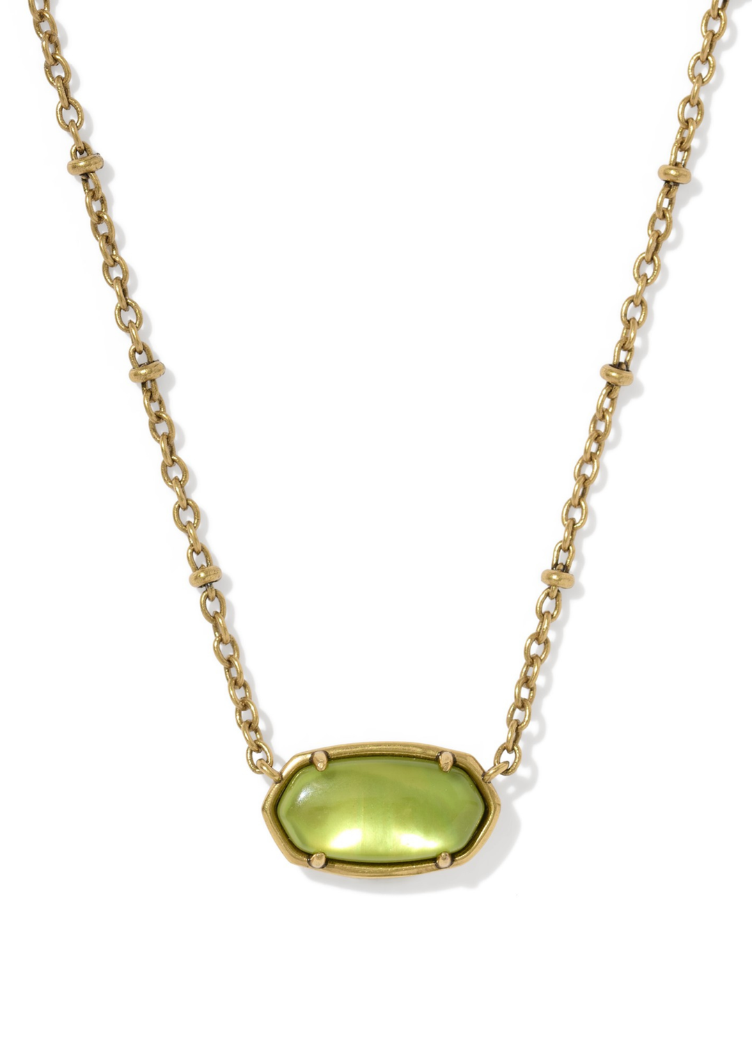Tiger Striped Elisa Short Pendant Necklace