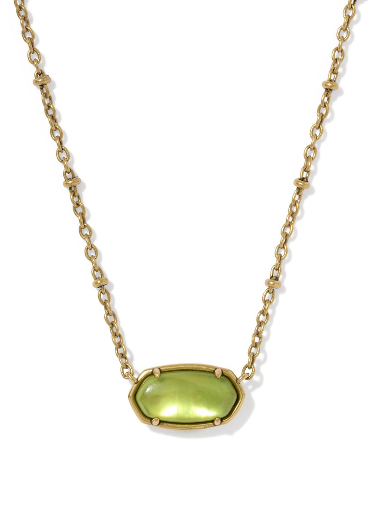 Tiger Striped Elisa Short Pendant Necklace