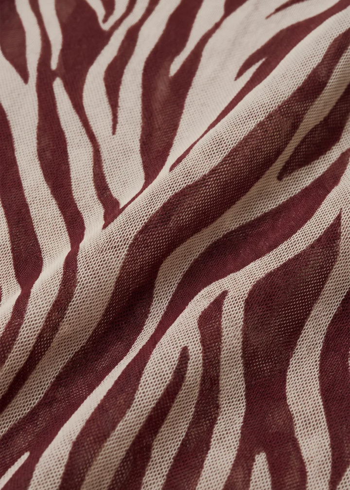 Sevilla Zebra Mesh Midi Dress