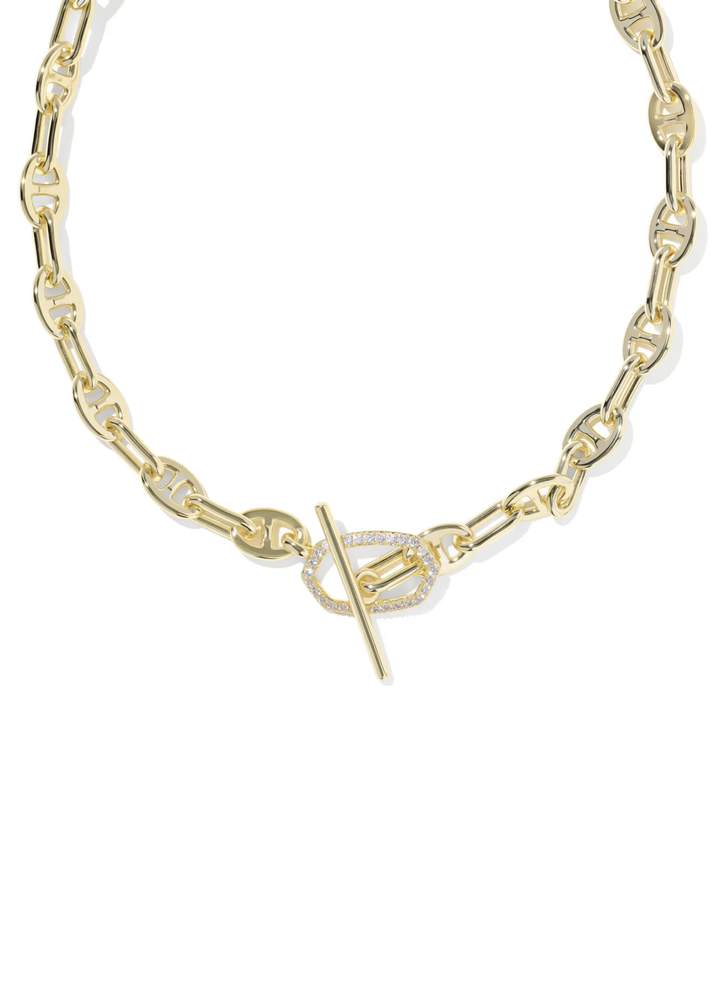 Elisa Toggle Link And Chain Necklace