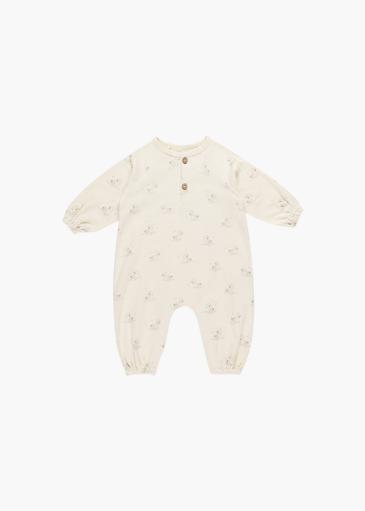 Henley Bubble Jumpsuit || Swans-FINAL SALE