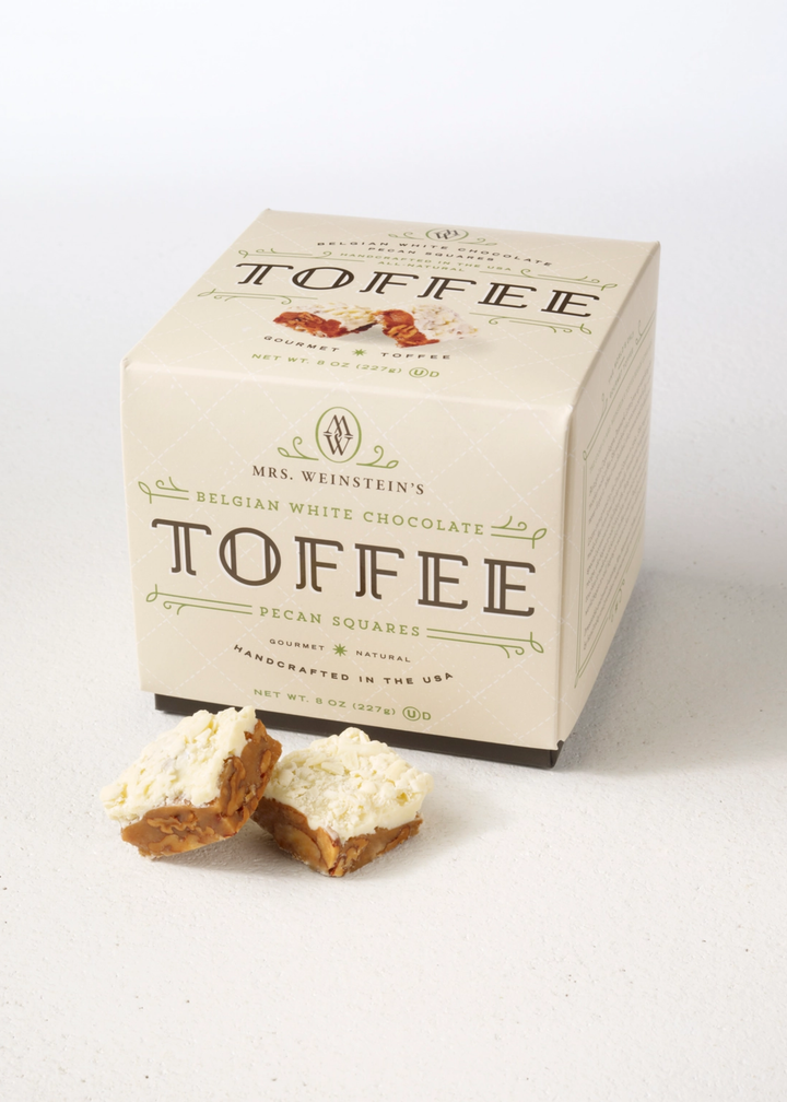 Belgian White Chocolate Pecan Toffee