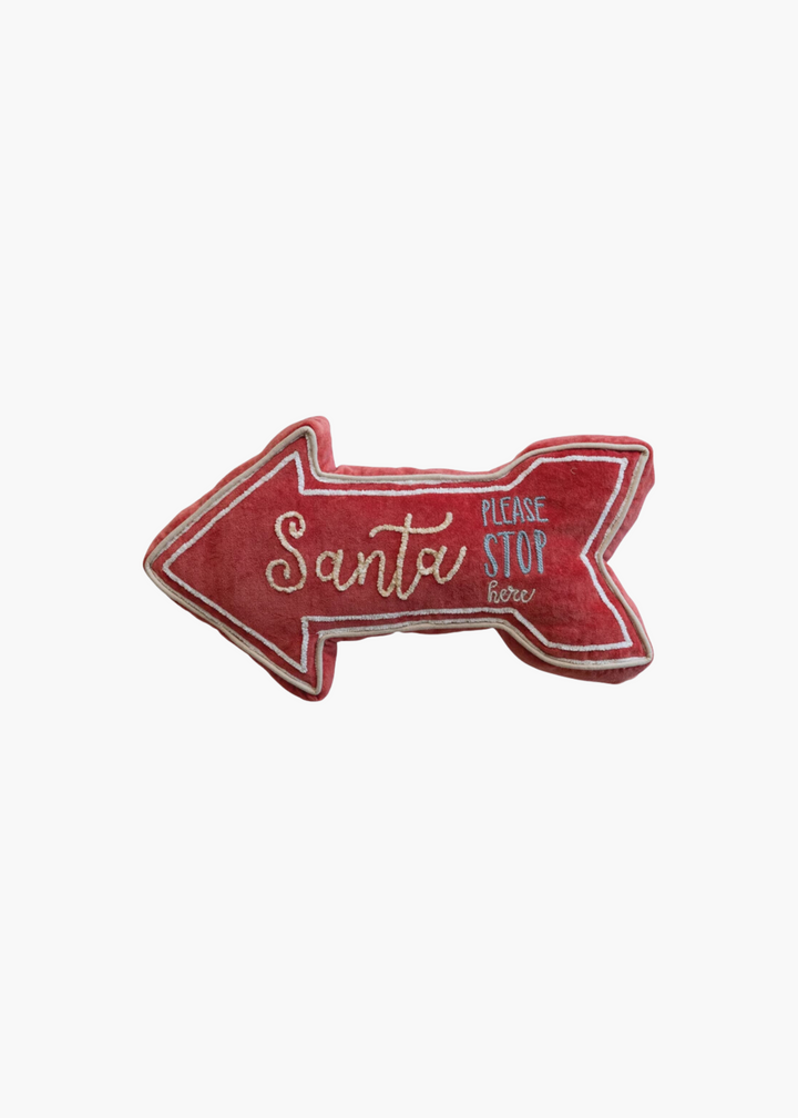 Santa Please Stop Here Pillow